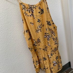 Brandy melville rare yellow romper